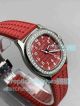 PPF Swiss replica Patek Philippe Aquanaut 5067A 35.6mm Diamond Red Rubber Strap Watch (3)_th.jpg